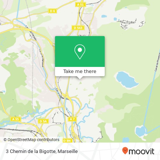 Mapa 3 Chemin de la Bigotte