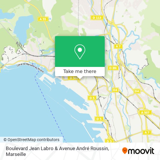Mapa Boulevard Jean Labro & Avenue André Roussin