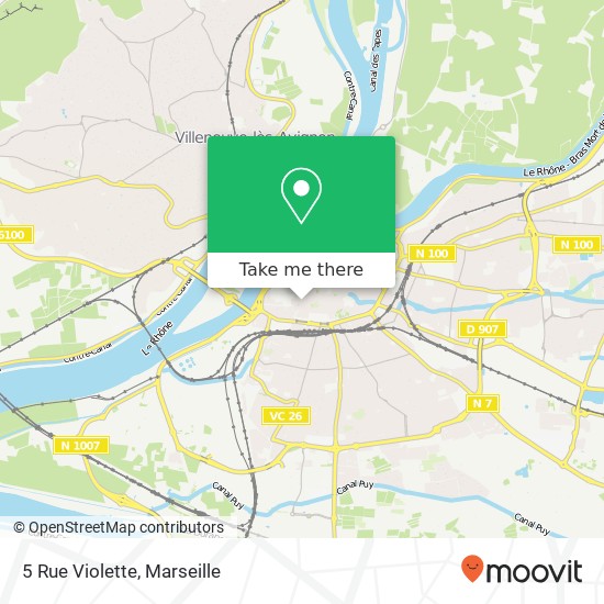 Mapa 5 Rue Violette