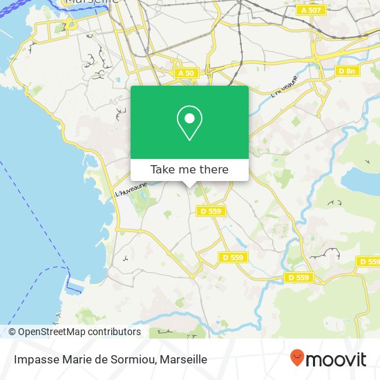 Mapa Impasse Marie de Sormiou