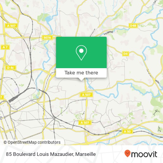 Mapa 85 Boulevard Louis Mazaudier