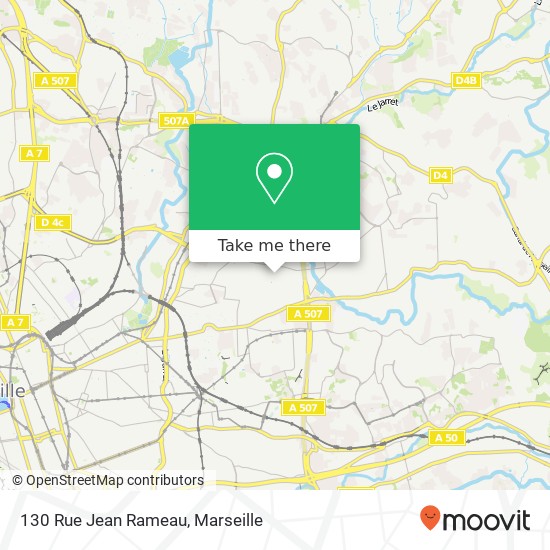 Mapa 130 Rue Jean Rameau