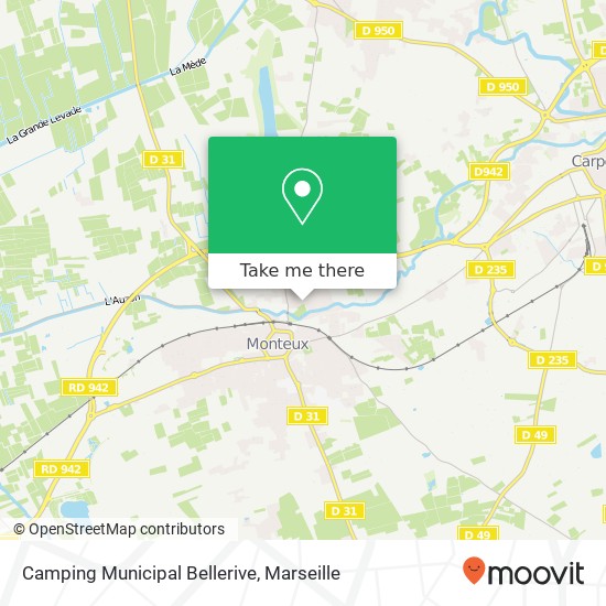 Camping Municipal Bellerive map