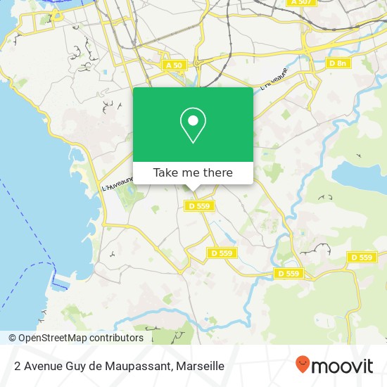 Mapa 2 Avenue Guy de Maupassant