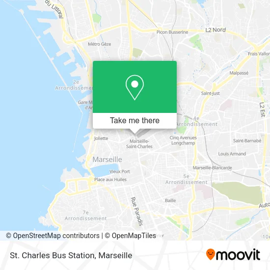 St. Charles Bus Station map