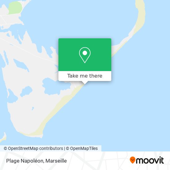 Plage Napoléon map