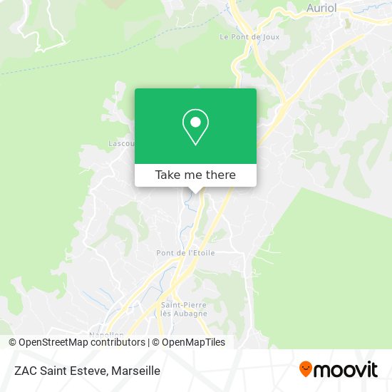 ZAC Saint Esteve map