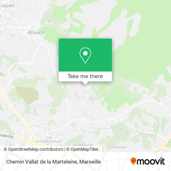 Chemin Vallat de la Marteleine map