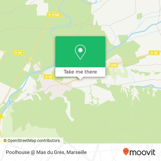 Poolhouse @ Mas du Grès map