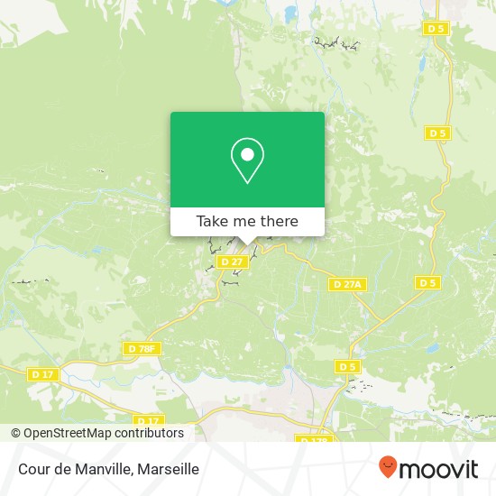 Mapa Cour de Manville