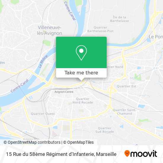 15 Rue du 58ème Régiment d'Infanterie map