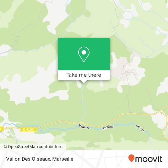 Mapa Vallon Des Oiseaux