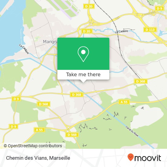 Chemin des Vians map