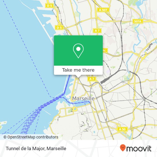 Tunnel de la Major map