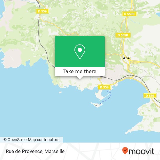Mapa Rue de Provence
