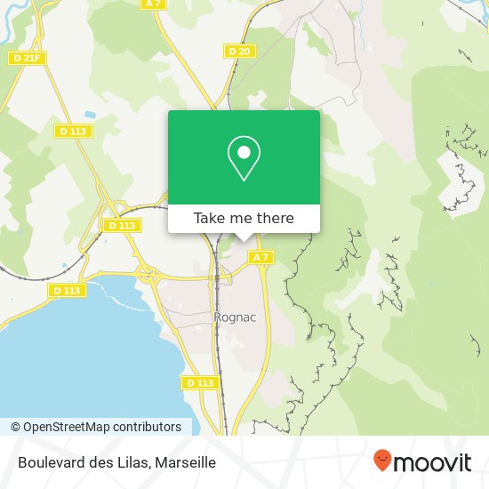 Mapa Boulevard des Lilas