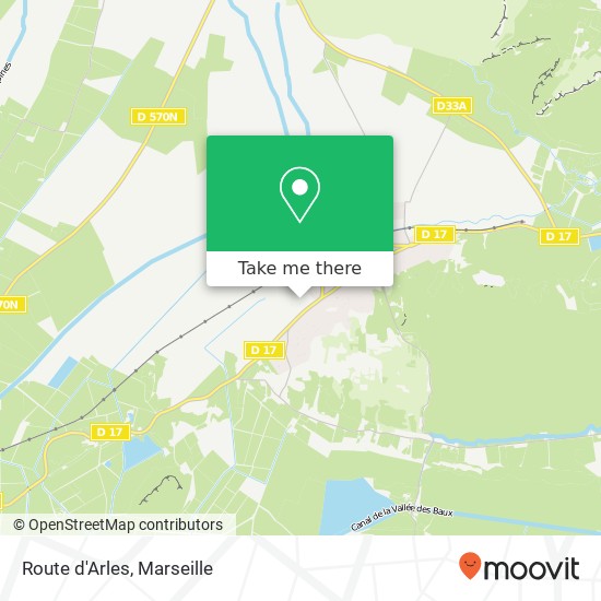Mapa Route d'Arles