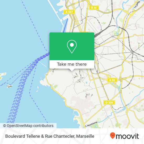 Boulevard Tellene & Rue Chantecler map