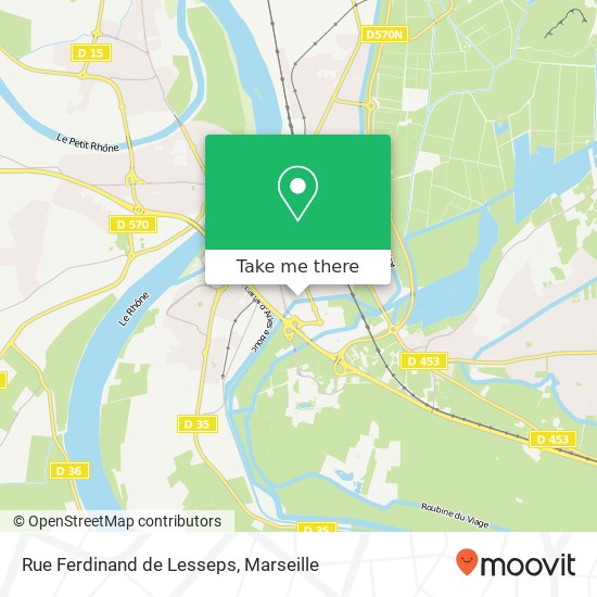 Mapa Rue Ferdinand de Lesseps