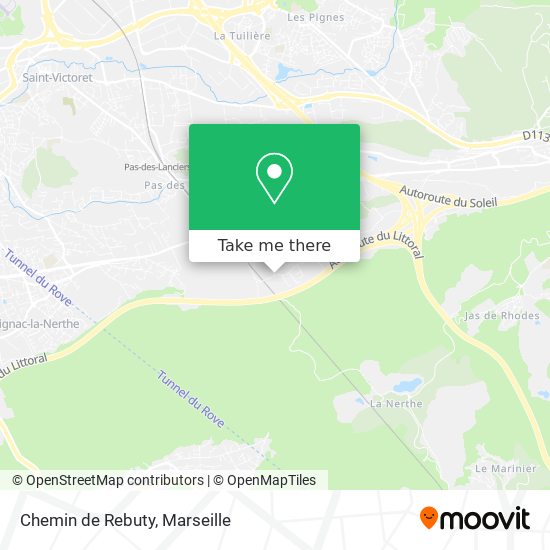 Chemin de Rebuty map