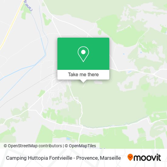 Mapa Camping Huttopia Fontvieille - Provence