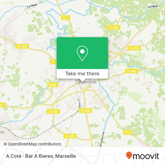 A Coté - Bar A Bieres map