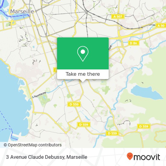 Mapa 3 Avenue Claude Debussy