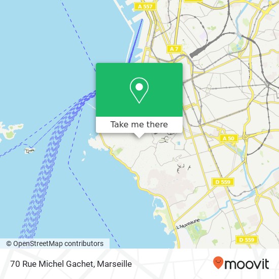 Mapa 70 Rue Michel Gachet