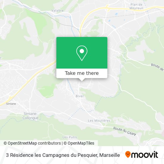 3 Résidence les Campagnes du Pesquier map