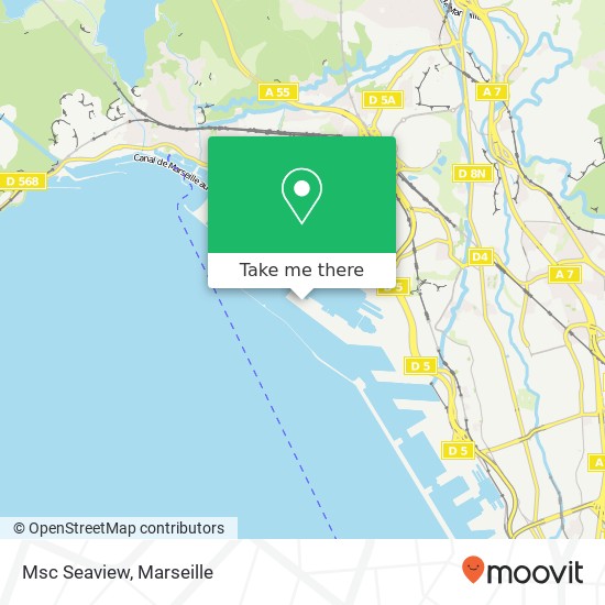 Mapa Msc Seaview