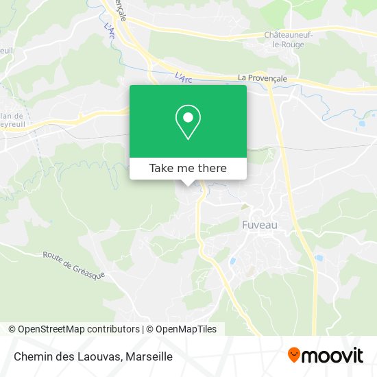 Chemin des Laouvas map