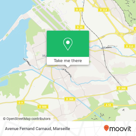 Avenue Fernand Carnaud map