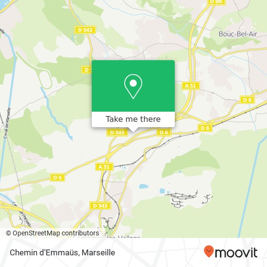 Chemin d'Emmaüs map