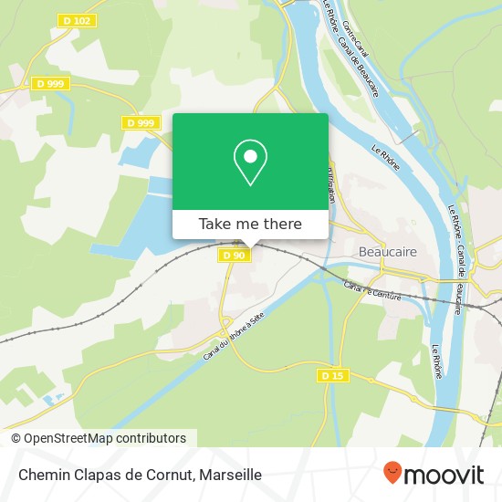 Chemin Clapas de Cornut map