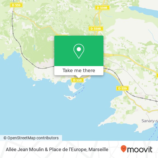 Mapa Allée Jean Moulin & Place de l'Europe
