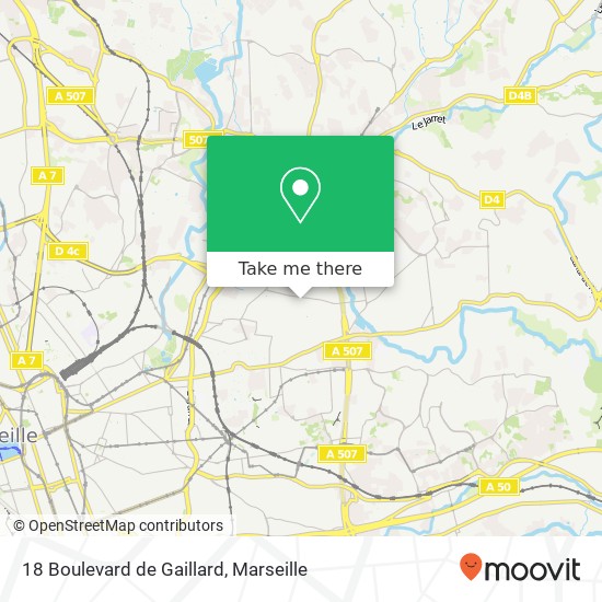 Mapa 18 Boulevard de Gaillard