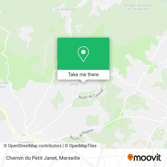 Chemin du Petit Janet map