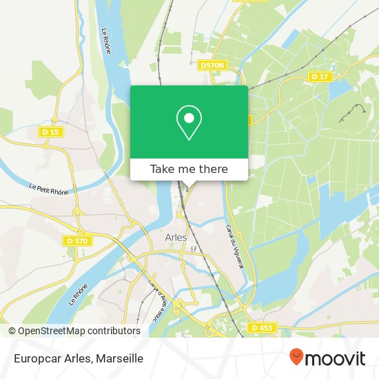 Mapa Europcar Arles