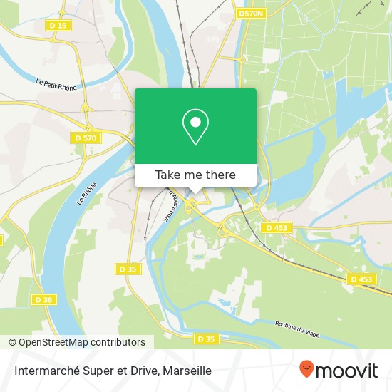 Intermarché Super et Drive map