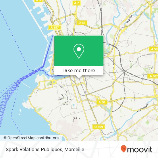 Spark Relations Publiques map