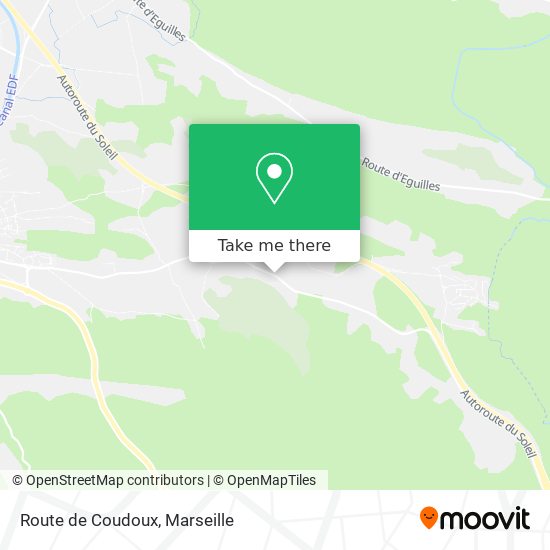 Route de Coudoux map