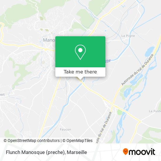 Flunch Manosque (preche) map
