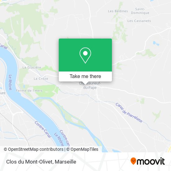 Clos du Mont-Olivet map