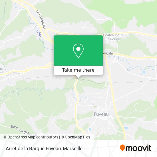 Arrêt de la Barque Fuveau map