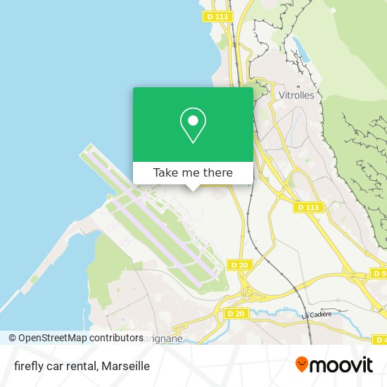 Mapa firefly car rental