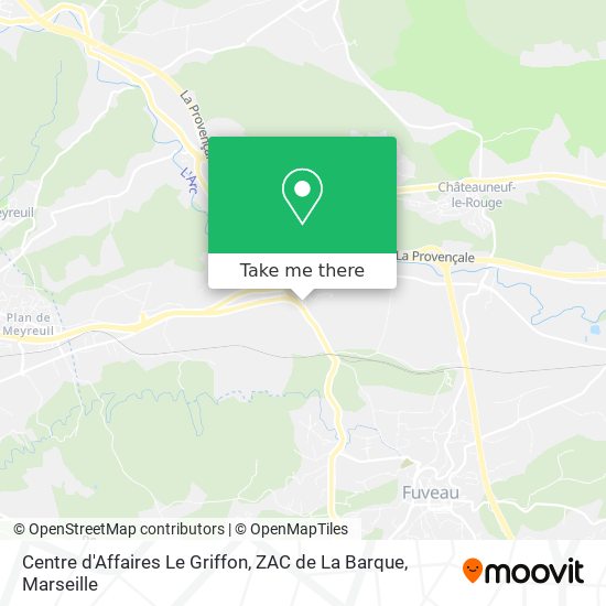 Centre d'Affaires Le Griffon, ZAC de La Barque map