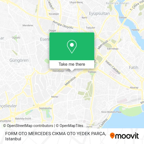 FORM OTO MERCEDES CIKMA OTO YEDEK PARÇA map