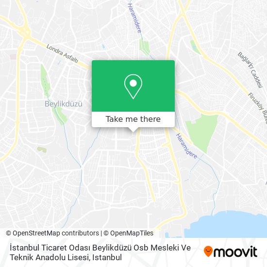 İstanbul Ticaret Odası Beylikdüzü Osb Mesleki Ve Teknik Anadolu Lisesi map