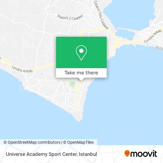 how to get to universe academy sport center in buyukcekmece by bus or cable car