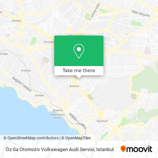 Öz-Sa Otomotiv Volkswagen Audi Servisi map